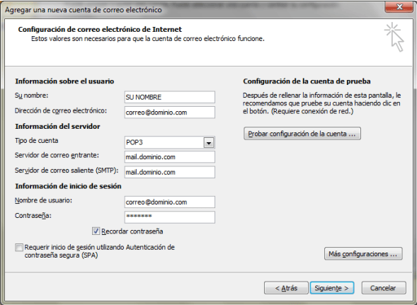 Configurar MS Outlook 2007-paso6